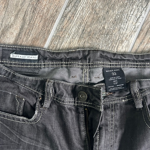 Buffalo Jeans Black Straight Legs Jeans, Men’s Size 33 - Picture 9 of 13